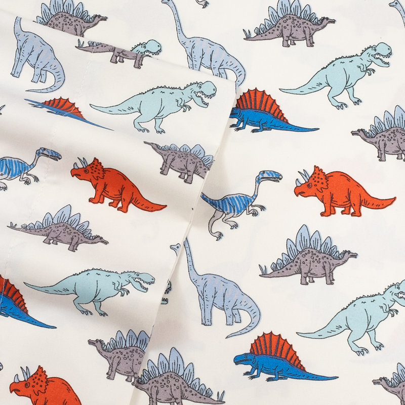 Construction Trucks White Microfiber Twin XL Kids Sheet Set