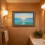 Cadre mural vintage orné Horizon Waves – Cadre doré décoratif pour œuvres d'art.-1730271378