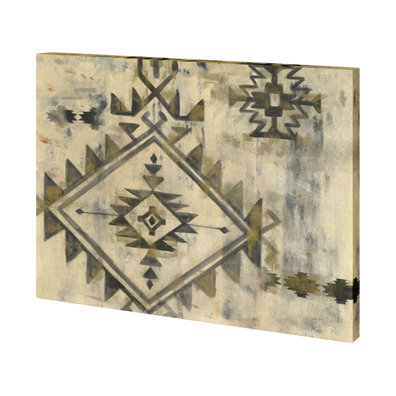Southwest Design VI a Hand Embelished Textured Canvas, 36" H x 48" W x 1.5" D