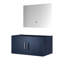 36 po Miroir à DEL et meuble-lavabo de salle de bain X 22 bleu marine - Option de rangement abondante - Assemblage avec méthode d'installation rapide généreuse-426313941