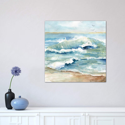 Beach Waves by Carol Robinson - Wrapped Canvas Painting