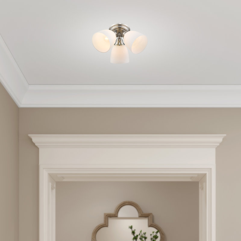 Mayday Glass Spotlight, Brushed Nickel