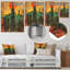 Rétro coucher de soleil sur Manhattan City - gratte-ciel, impression d'art mural-79166801-79166809