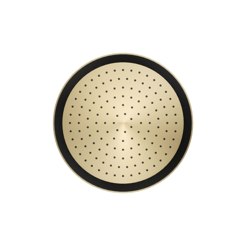 Statement™ 2.5 GPM Round 12 in. Rainhead with Katalyst Air-Induction Technology, Vibrant French Gold