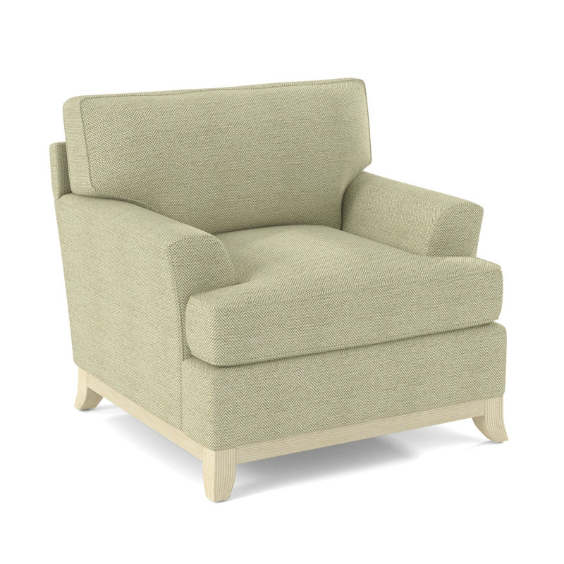 Oaks Way Armchair, Bisque, White Performance Fabric; 0851-94