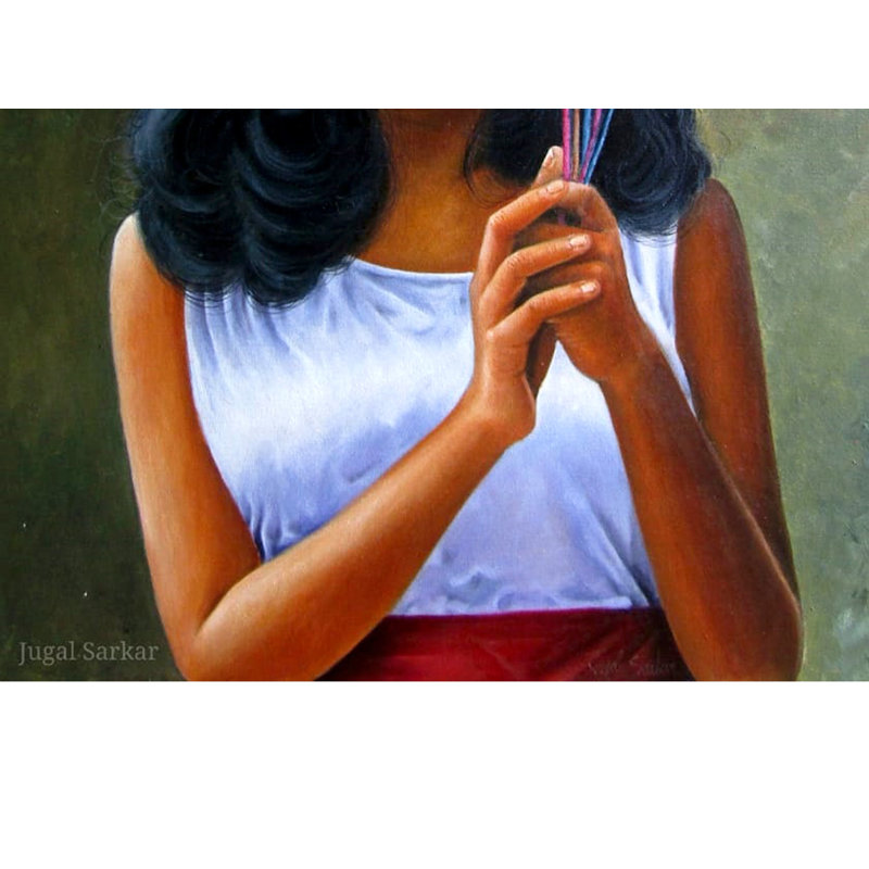 Petites choses | Acrylique sur toile | Peinture de Jugal Sarkar