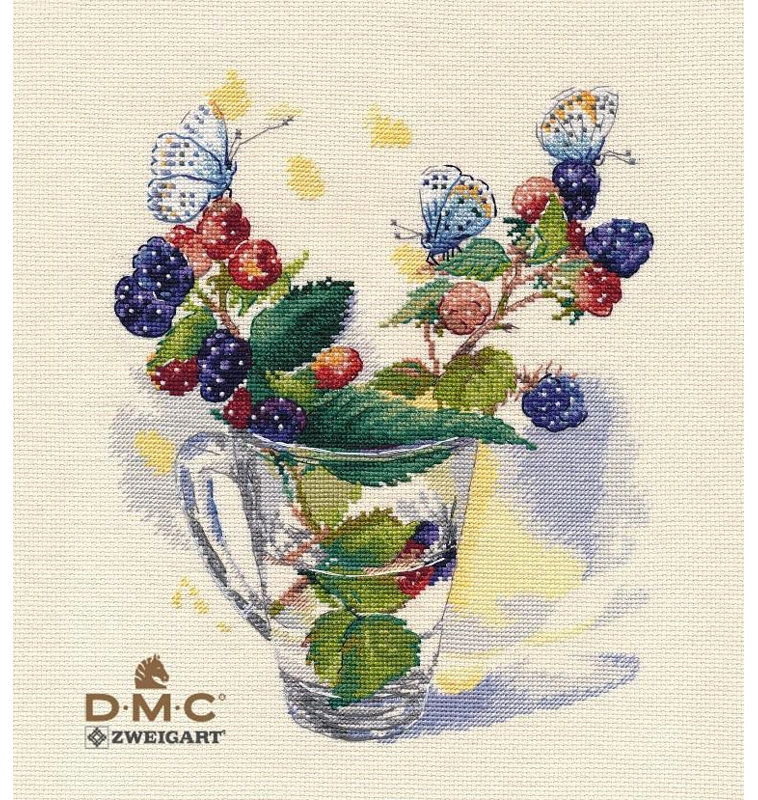 Trousse de broderie au point de croix compté « Bouquet d'août » 1359