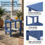 Table d'appoint de terrasse extérieure en PEHD toutes saisons 16,5 po Adirondack-1286559270