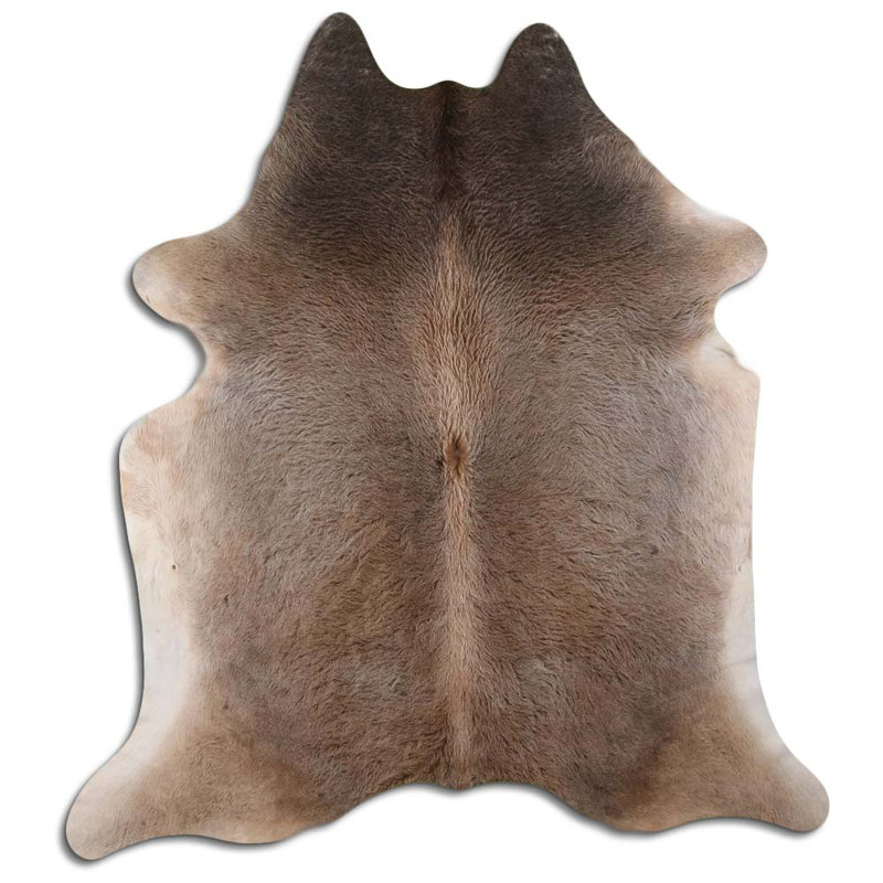 Cowhide Rug Tan Grey