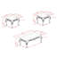Ensemble de tables basses 3 pièces Allisha-1866719329