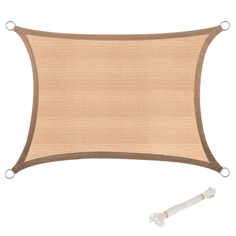Dumbarton Rectangular Shade Sail, Sand, 400cm H x 500cm W x 0.2cm D