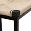 Ensemble de 2 tabourets de bar tissés à la main en corde de papier crème avec repose-pieds pour îlot de cuisine et salle à manger-31677324