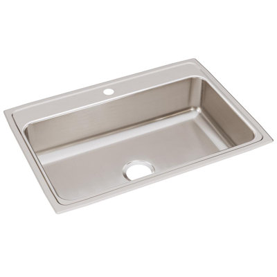 Lustertone 31" L x 22" W Drop-In Kitchen Sink