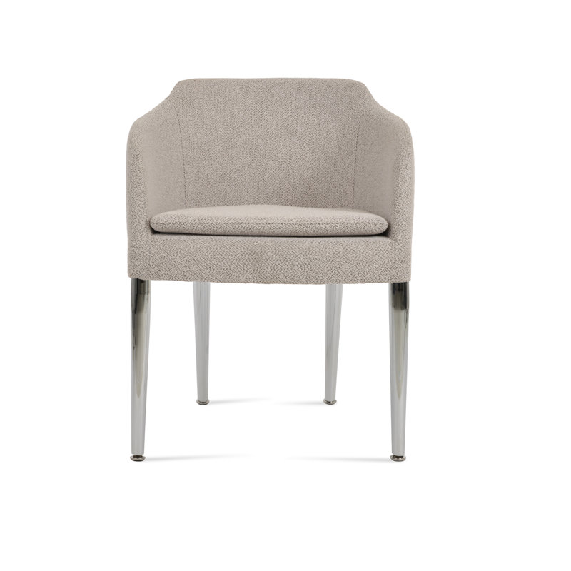 Fauteuil en métal Buca, gris