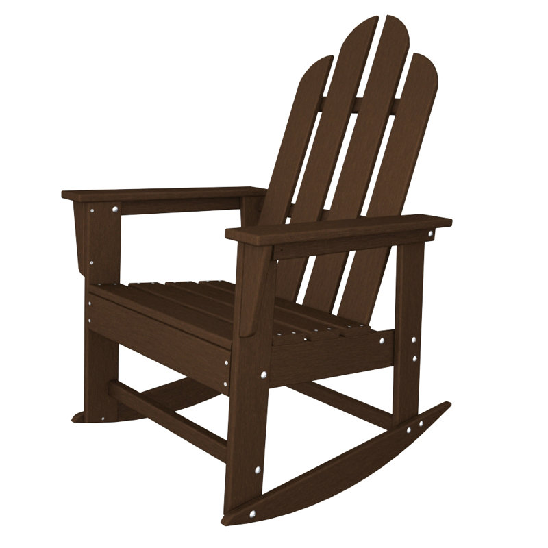 Chaise berçante POLYWOOD Long Island, Acajou