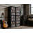 8-Tier Adjustable CD Storage Tower For Dvds, Living Room Bedroom Office, Black