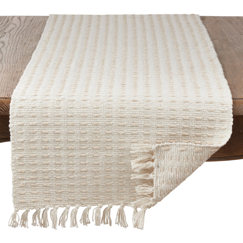 Chemin de table Daisetta, Naturel, L 72 po x l 16 po