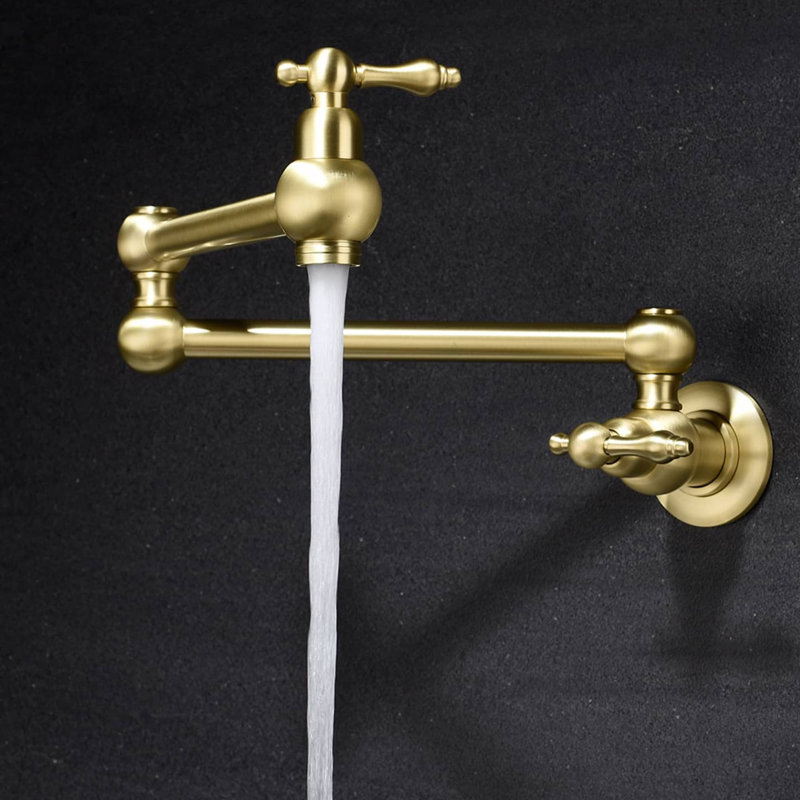 AWZTOO Kitchen Faucet, Brushed Gold