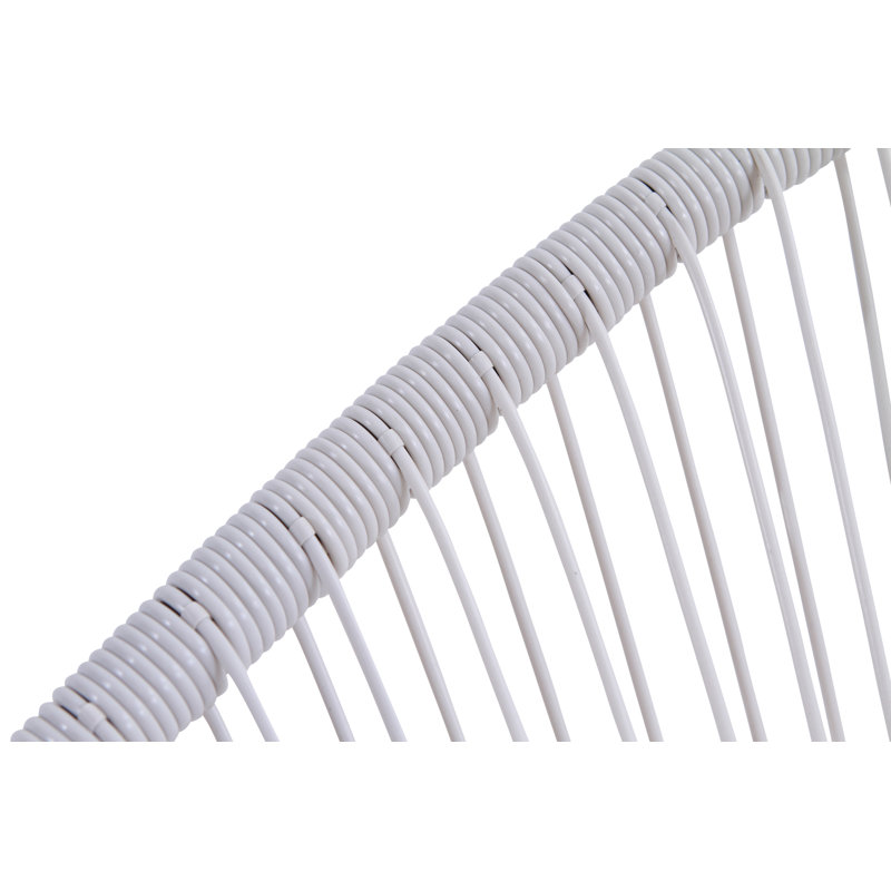 Chaise de patio Sawin Papasan, Blanc