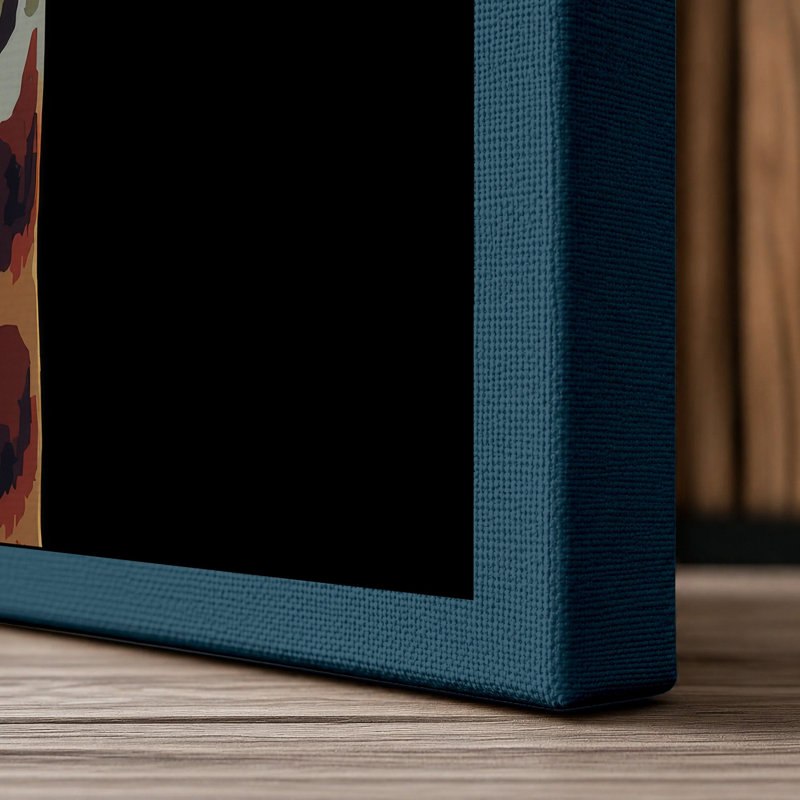 Print, 36x24 - 91.4 x 61.0 cm, Teal Border