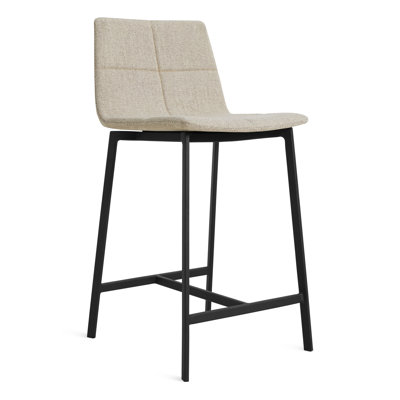 Between Us Upholstered Counter Stool with Metal Frame
