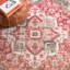 Tapis oriental rouge tissé à plat à la main Joppatowne-392145629