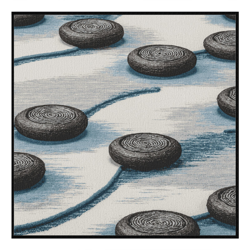 Tapis lavable curling, Carré 7 pi