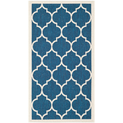 Courtyard Performance Geometric Indoor/Outdoor Area Rug