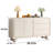 Cream solid wood simple locker against the wall 39.37 " W Sideboard