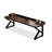 Nut-brown Rectangular Solid Wood desk-80725969