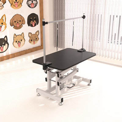 Pet Grooming Table (Black; White)