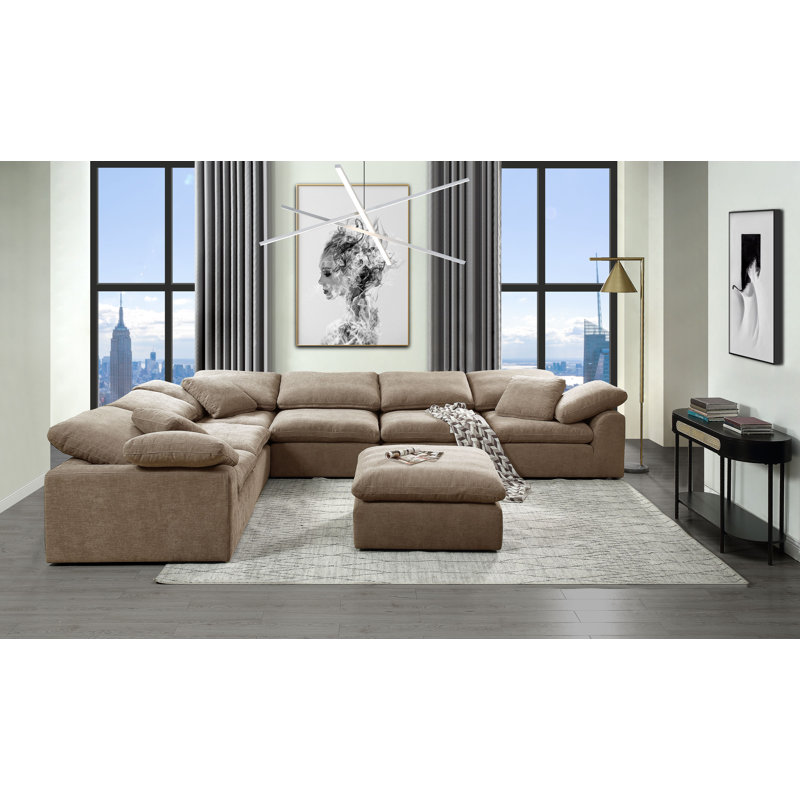 Mukund Upholstered Accent Chair, Brown 100% Linen