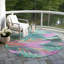 Tapis sarcelle intérieur / extérieur lavable à la machine Claudian ACN1498-103147572