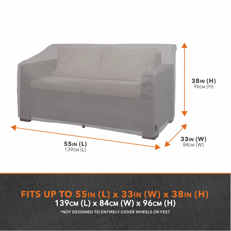 Housse pour canapé de patio respirante Garrison avec garantie de 3 ans