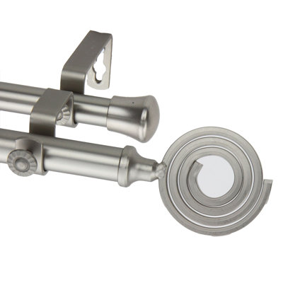 Heavener Stainless Steel Adjustable Double Curtain Rod