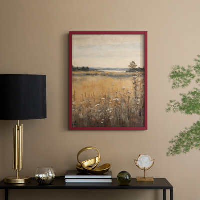 Vintage Landscape XIX Framed Print - Solid Wood