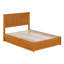 Lit plateforme Ashante en bois massif avec pied de lit à panneau et lit gigogne-1229372437-1229372458