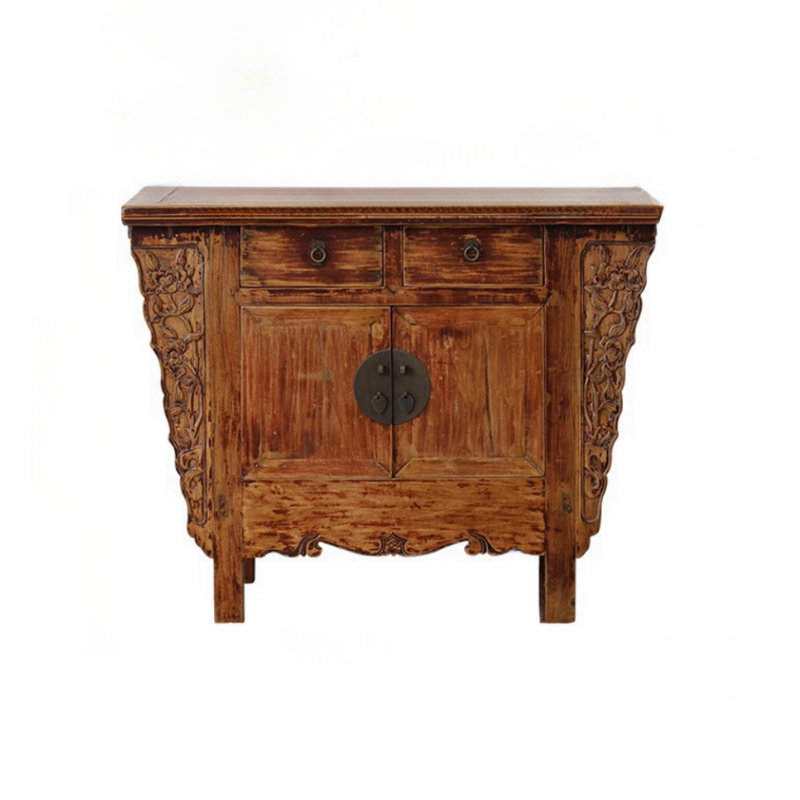 Armoire de véranda en bois massif de style chinois rétro