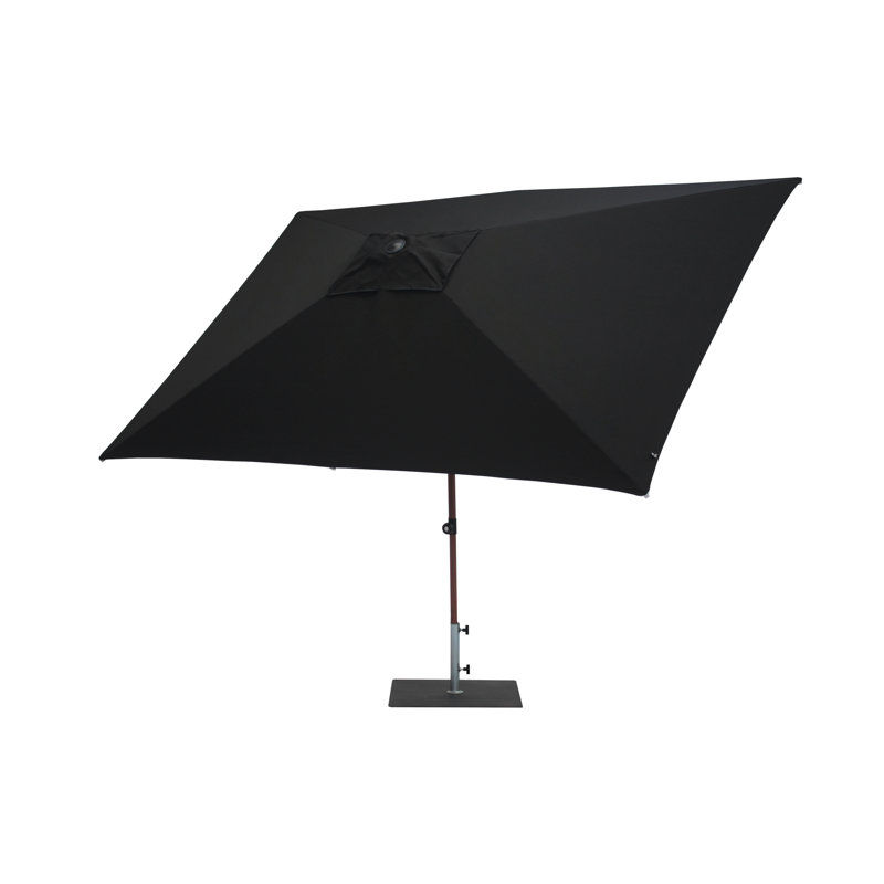 Aolaith 300cm X 200cm Rectangular Market Parasol, Black