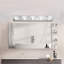 Luminaire pour meuble-lavabo mural 32 po à 5 lumières DEL en chrome 32 po-786004878-786004879