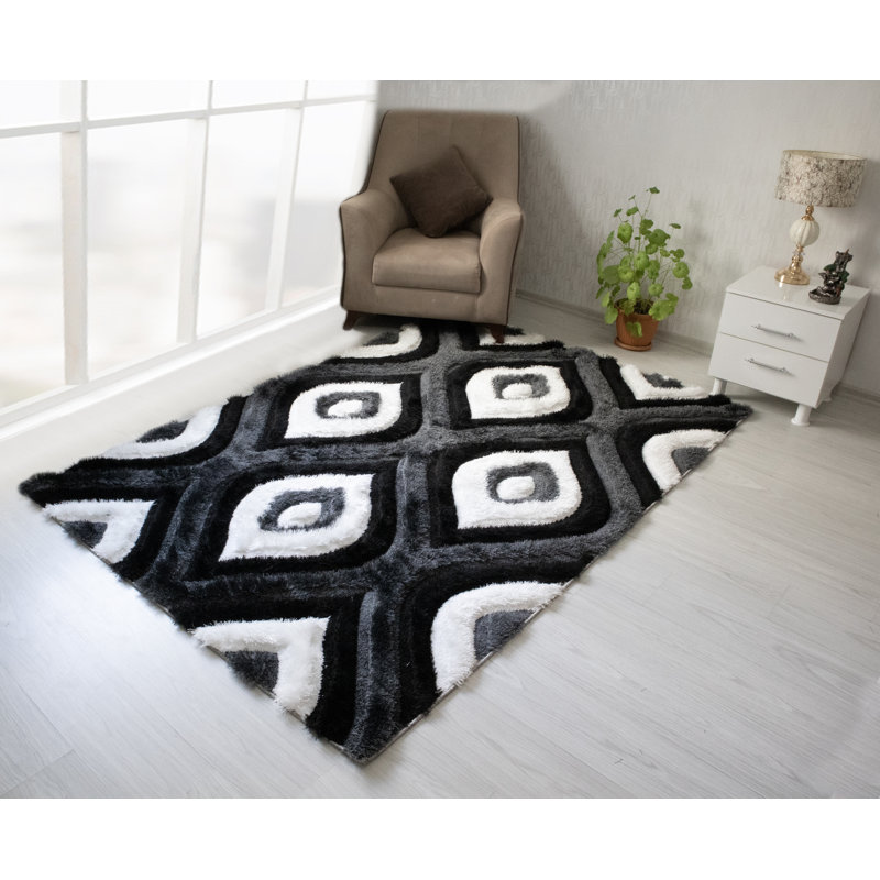 Demeitric Abstract Rug, Rectangle 5' x 7'