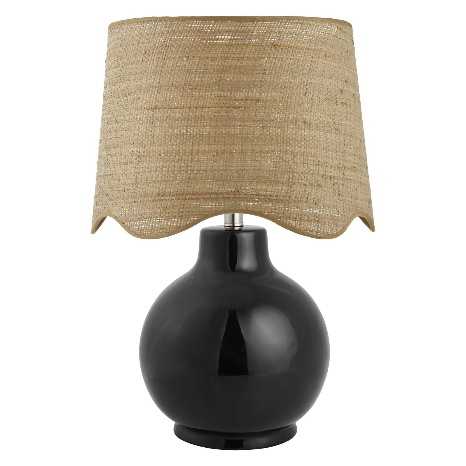 Maura Accent Table Lamp, Tan, Black, 22"H x 15"W x 15"D