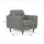 Chaise en cuir pesto (assemblée)-349119214