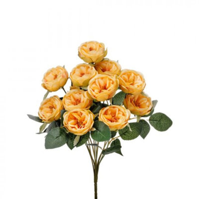 English Rose Bush Artificial Flowers