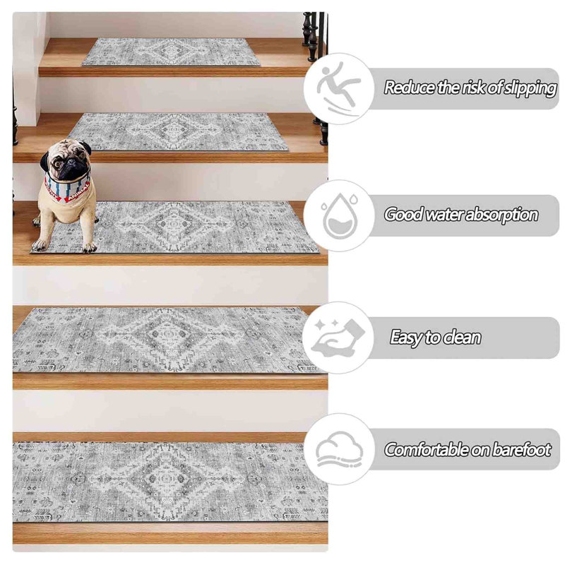 Non-Slip Stair Tread, Grey