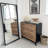 Chic Rattan 3-Drawer Chest, Brass Knobs