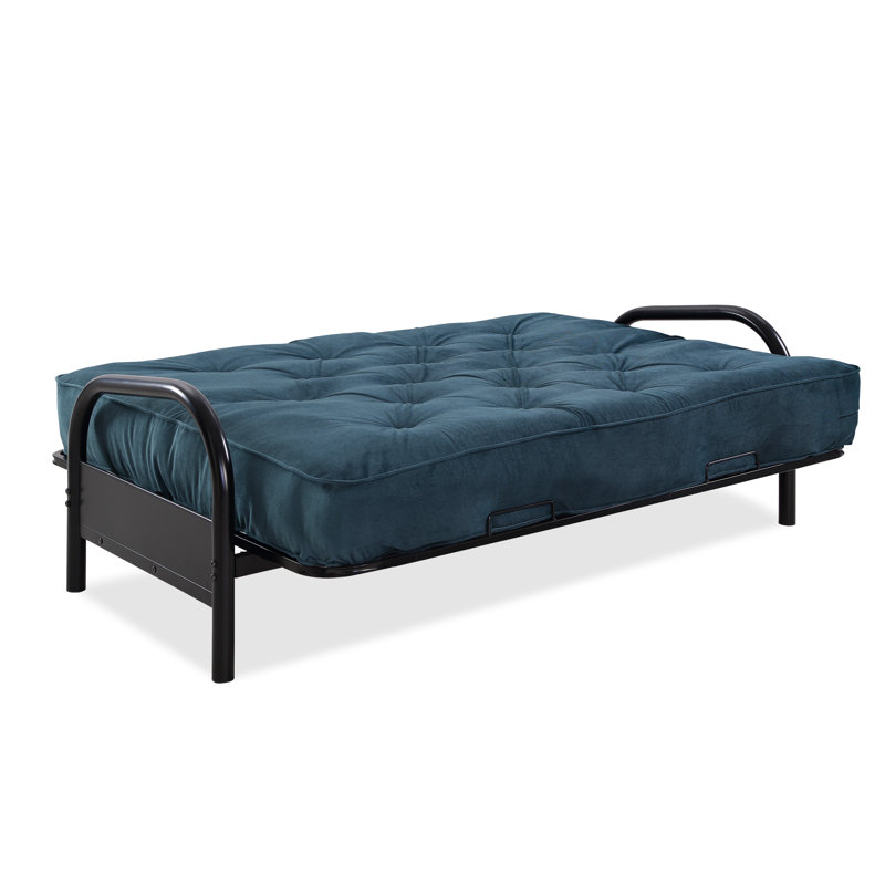 Futon avec matelas Dallas, Indigo