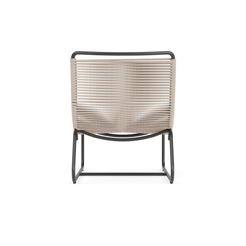 Walter Lamb Outdoor Lounge Chair, Textured Pewter/Pebble