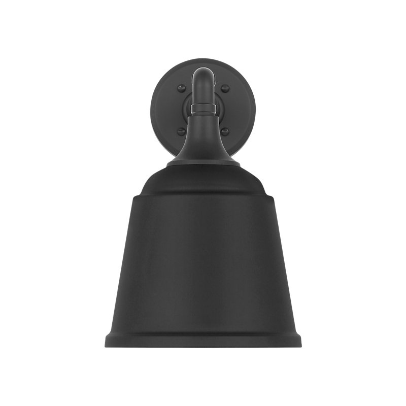 Thomas O'Brien - Light Outdoor Barn Light, Matte Black, 13.25" H x 8" W x 14.25" D, Matte Black
