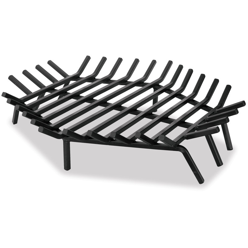 Grille de foyer en fer Idella, H 7 po x l 30 po x P 30 po